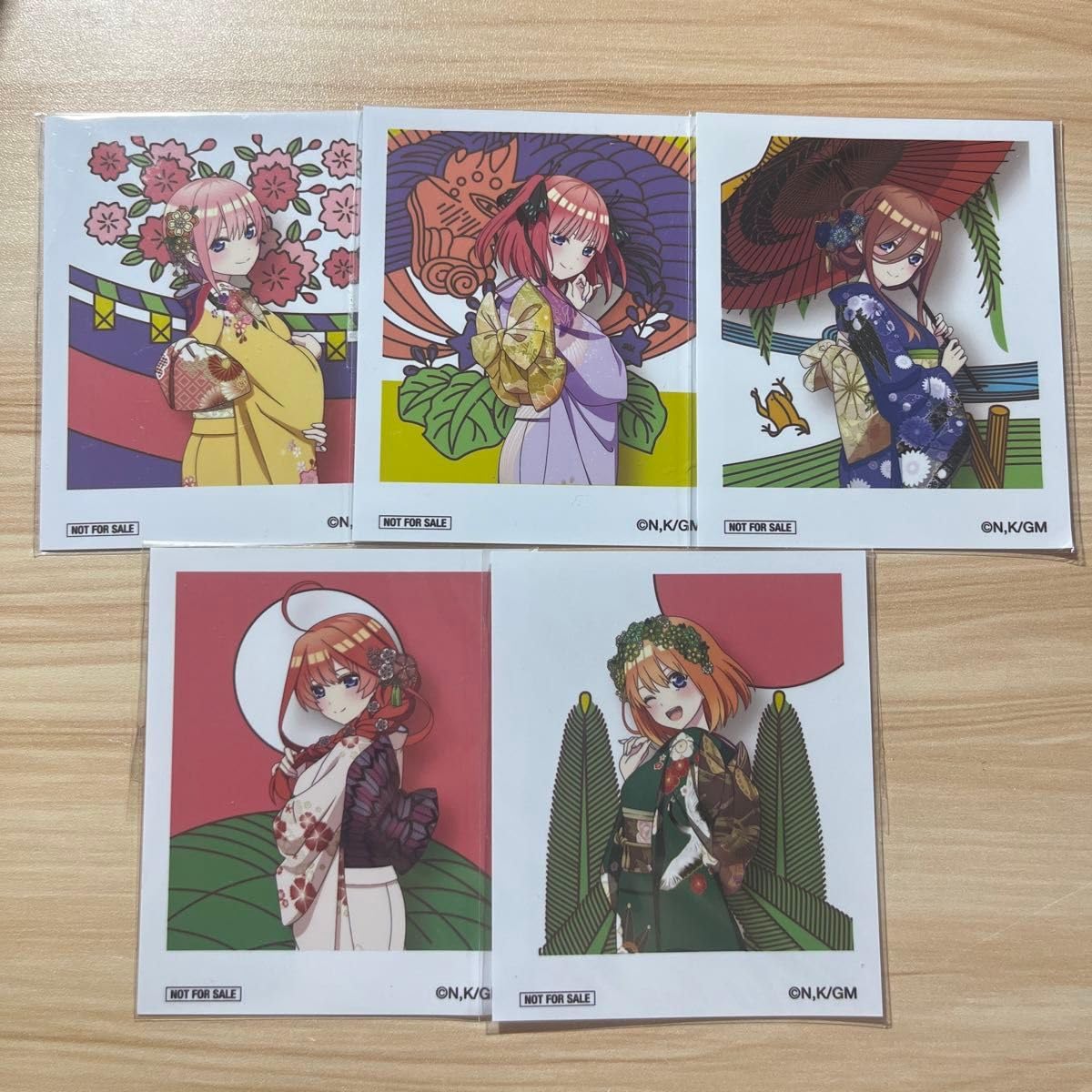 Amazon.co.jp: 品 五等分の花嫁 花札柄 チェキ風 コンプリート