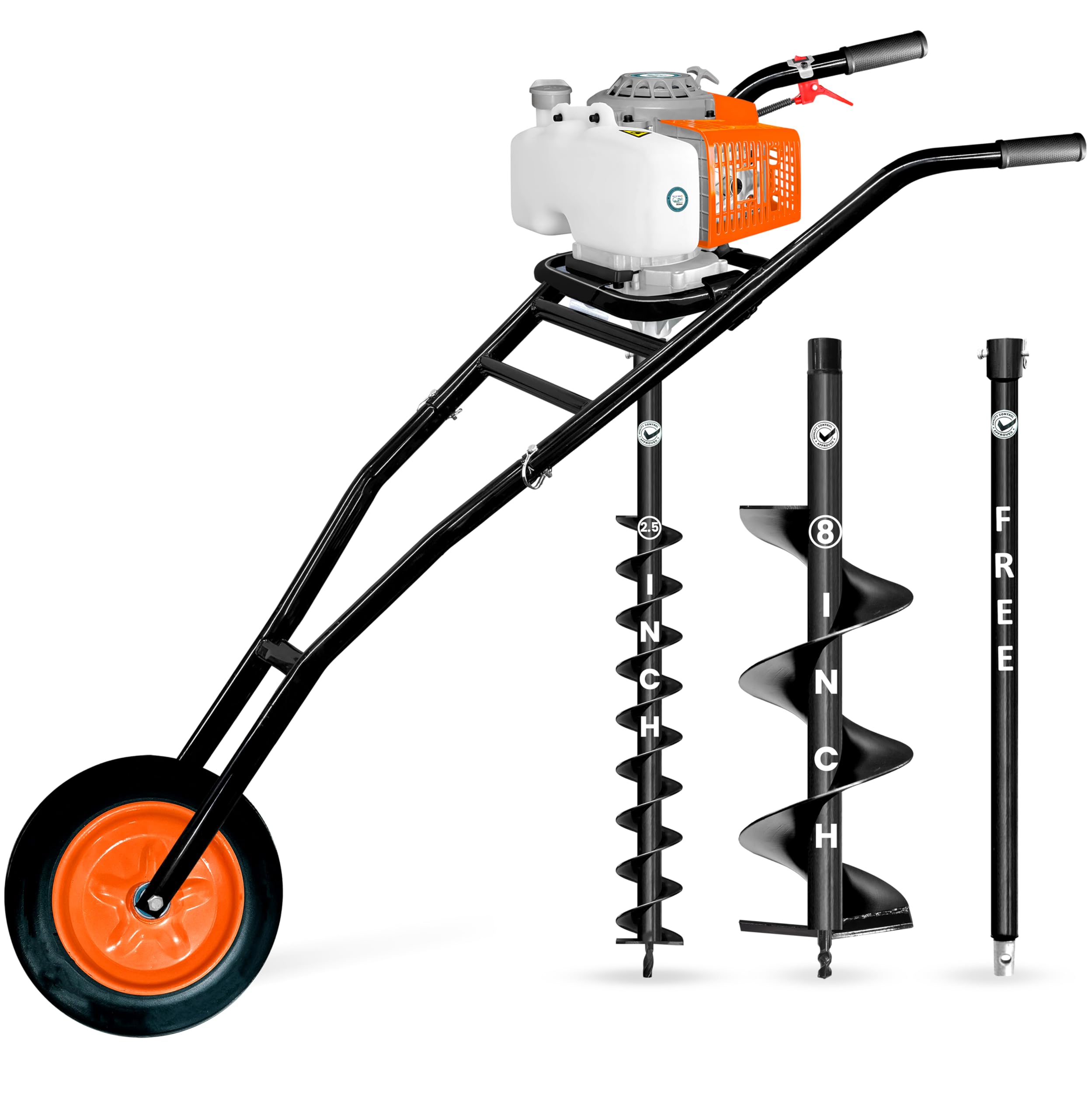 DVI Earth Auger Pin & Lock Set - Rustproof & Secure -5 DVI Earth Auger Pin & Lock Set - Rustproof & Secure -5