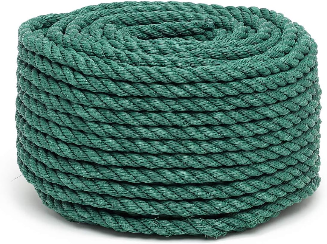 Flandria 20023 Polypropylene Rope Diameter 12 mm x 50 m, Green