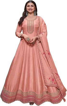 Indian Womans New Salwar Kameez Dress Anarkali Gown Suit Set Ready to wear for Women with dupatta FM-68