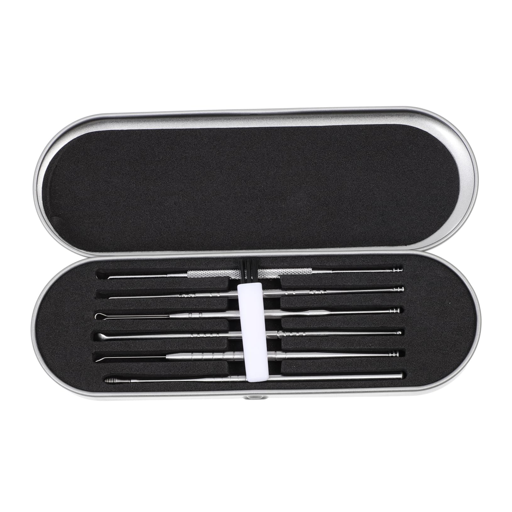 FRCOLOR Stainless Steel Set Portable Ear Cleaning Tools Ear Lavage for Home or Travel