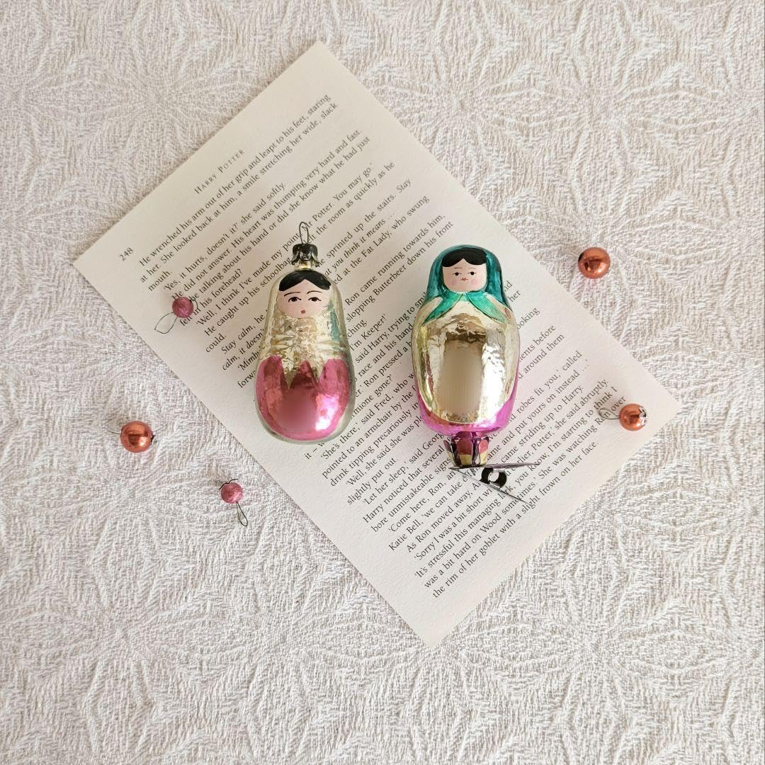 Amazon.co.jp: * vintage ornament ❀マトリョーシカ girl クリップ式 