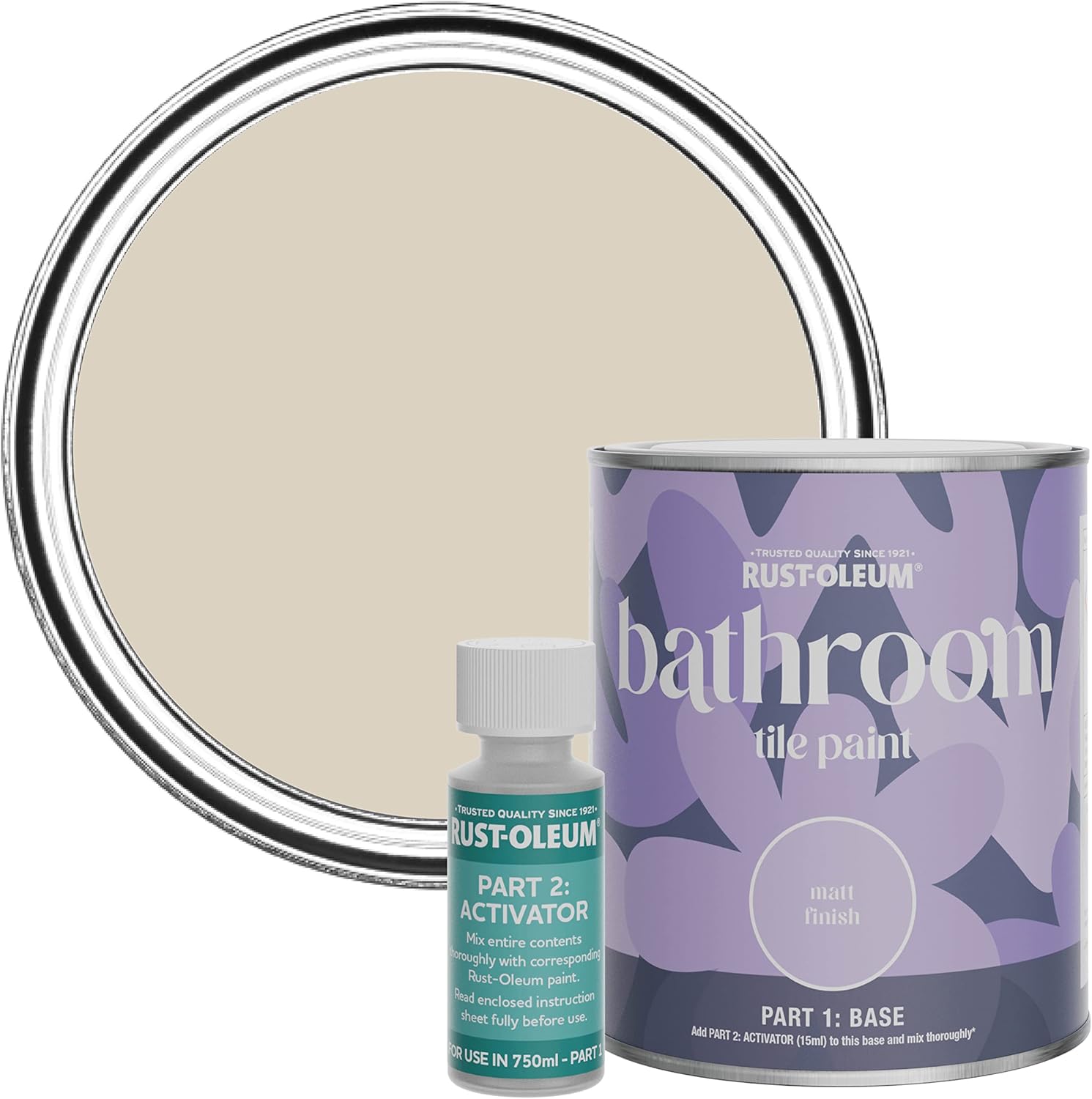 Rust-Oleum Beige Water-Resistant Bathroom Tile Paint in Matt Finish ...