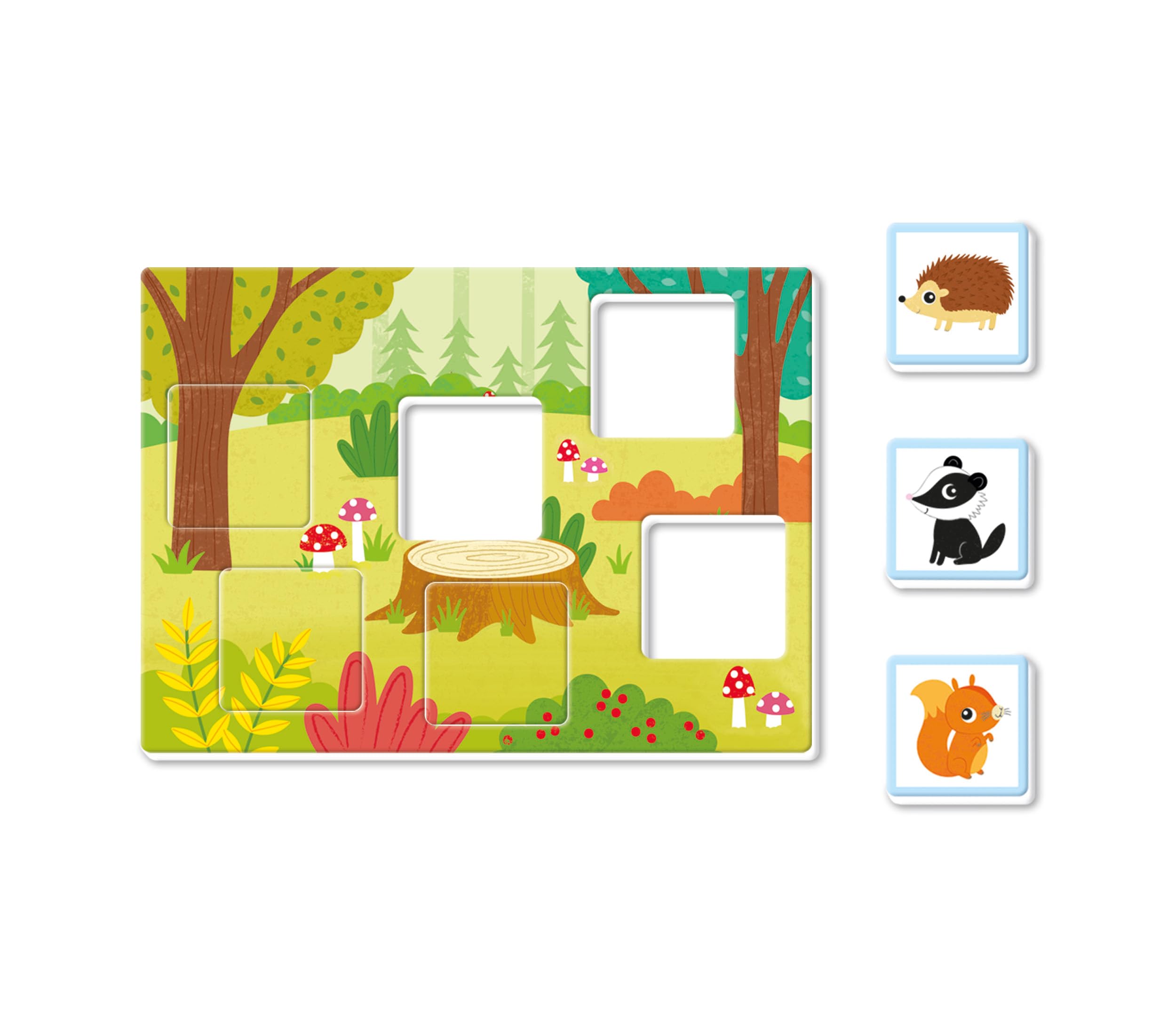 Clementoni Sapientino - Tombola degli Animali, Gioco Educativo 4-6 Anni con 60 Tessere Illustrate, Flashcards per Stimolare Osservazione e Memoria, Made in Italy, Lingua Italiana, 16842