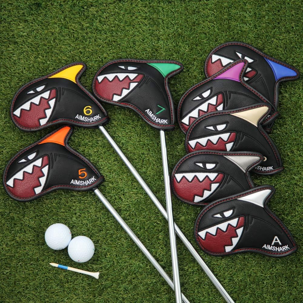 Coloring Golf Iron Covers/9pcs Set/Golf Head Covers/Golf Club Covers