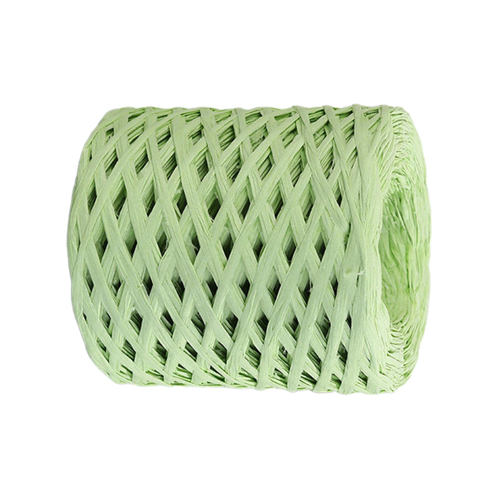 Merishopp 218.72yd Raffia Paper Ribbon Decor for Weaving Gift Wrapping DIY Craft Light Green Crafts | Multi-Purpose Craft Supplies | Crafting Pieces | Ribbon-image-27