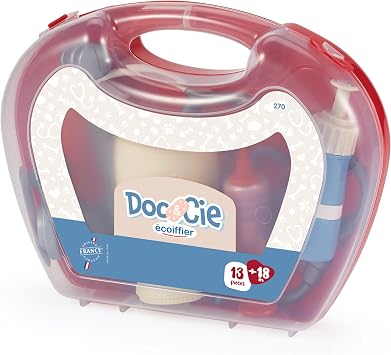 Ecoiffier Mallette du Docteur 28 cm avec Gros Accessoires Ergonomiques - Fabrication Française