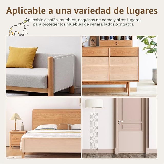 Foto 4 de 8 de Nobleza 2 Piezas Protector de Muebles Gatos, Antiarañazos Gatos Sofa, 20 * 300cm per Roll