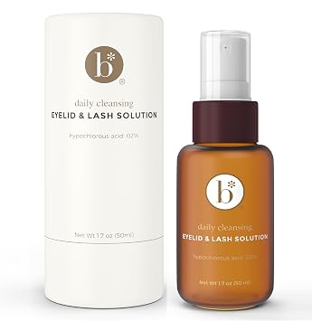 Bloome* Hypoallergenic Eyelid & Lash Cleanser Spray - Gentle Formula with .02% Hypochlorous Acid for Eye Comfort, Suitable for Eyelid Hygiene, Safe for Lash Extensions, 50 ml 1.7 fl oz | 0.02% Hypochlorous Acid eyelid cleanser for eyelid hygiene, lash care, sensitive eyes, and lash extensions.
