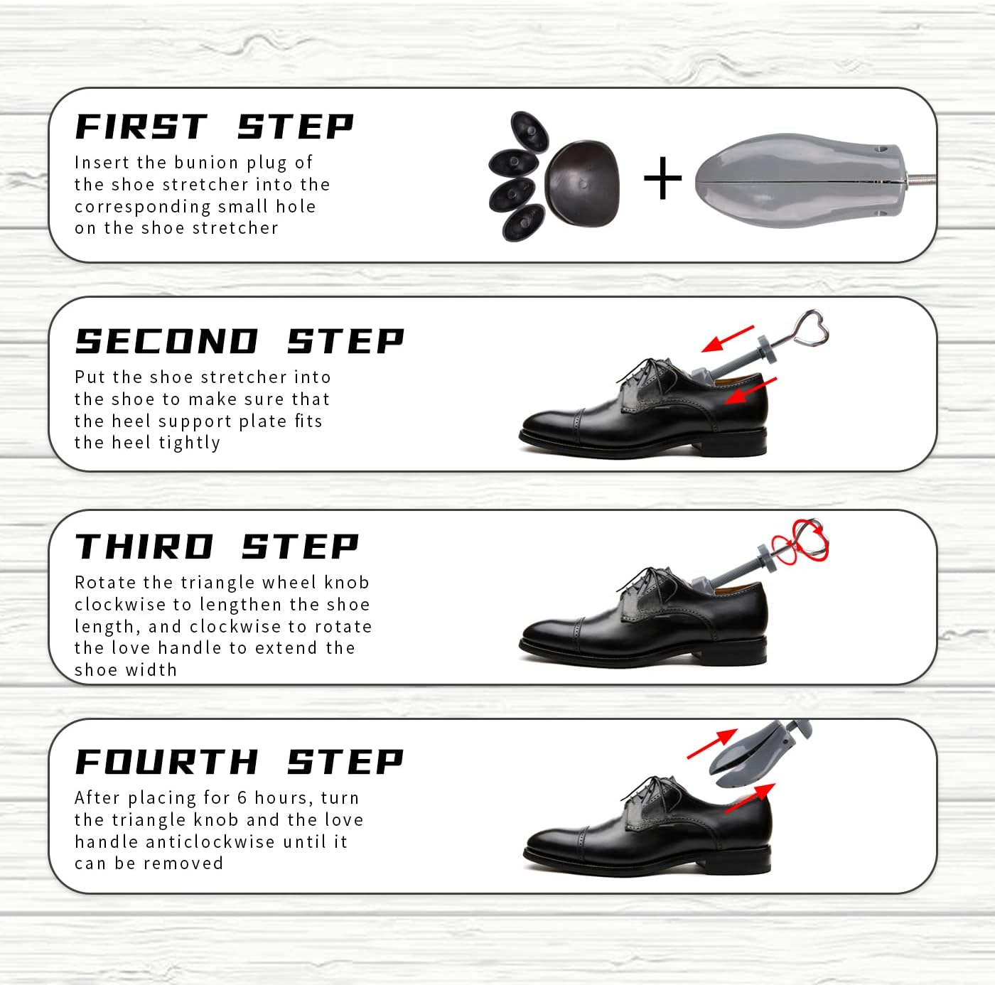 Shoe Stretcher Men Women, Boot Stretcher, 2/4-way Adjustable Shoe Stretchers to Stretch Length/Width