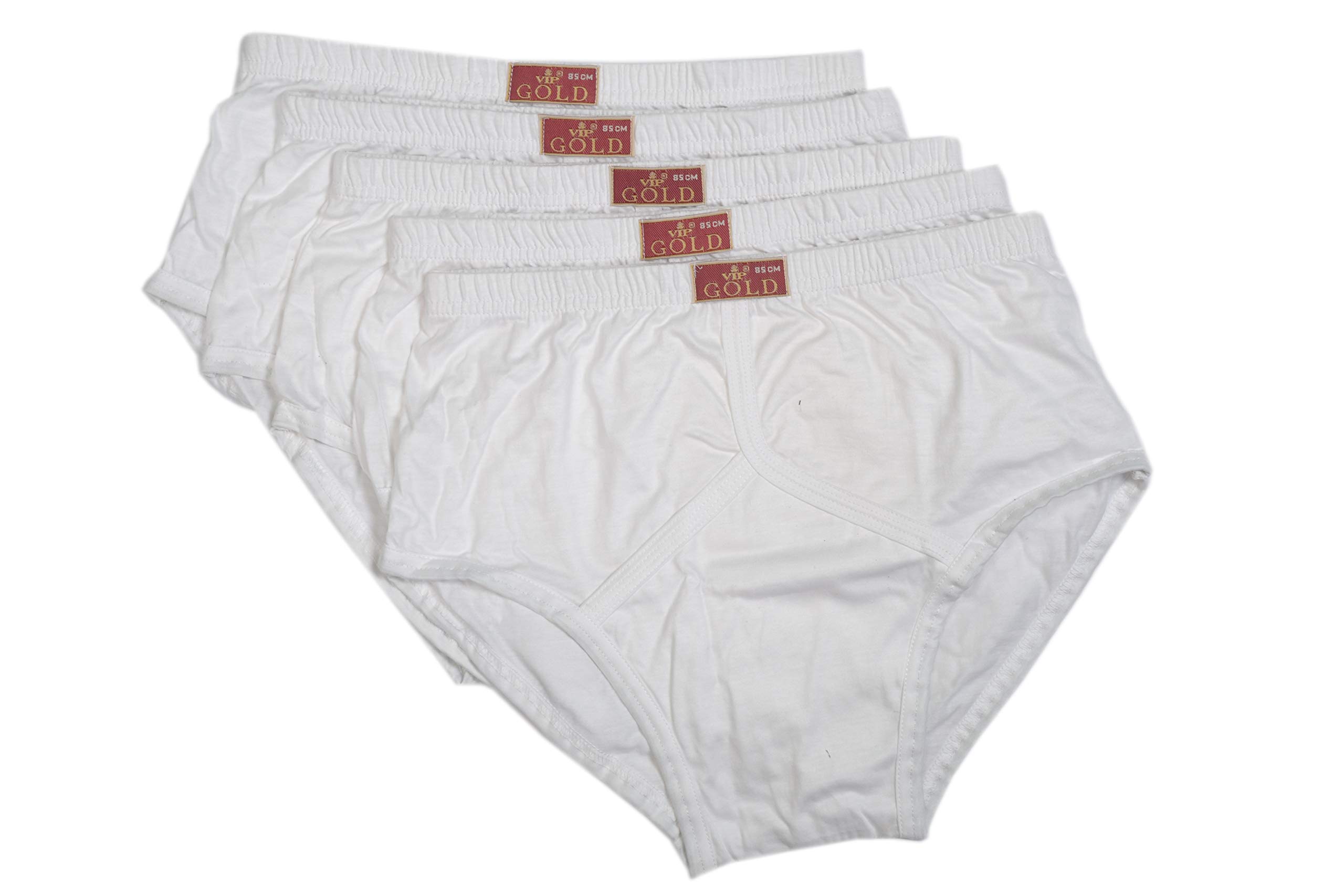 vip Gold Men's Cotton Brief (White, 95cm) - Pack of 5-picture-11