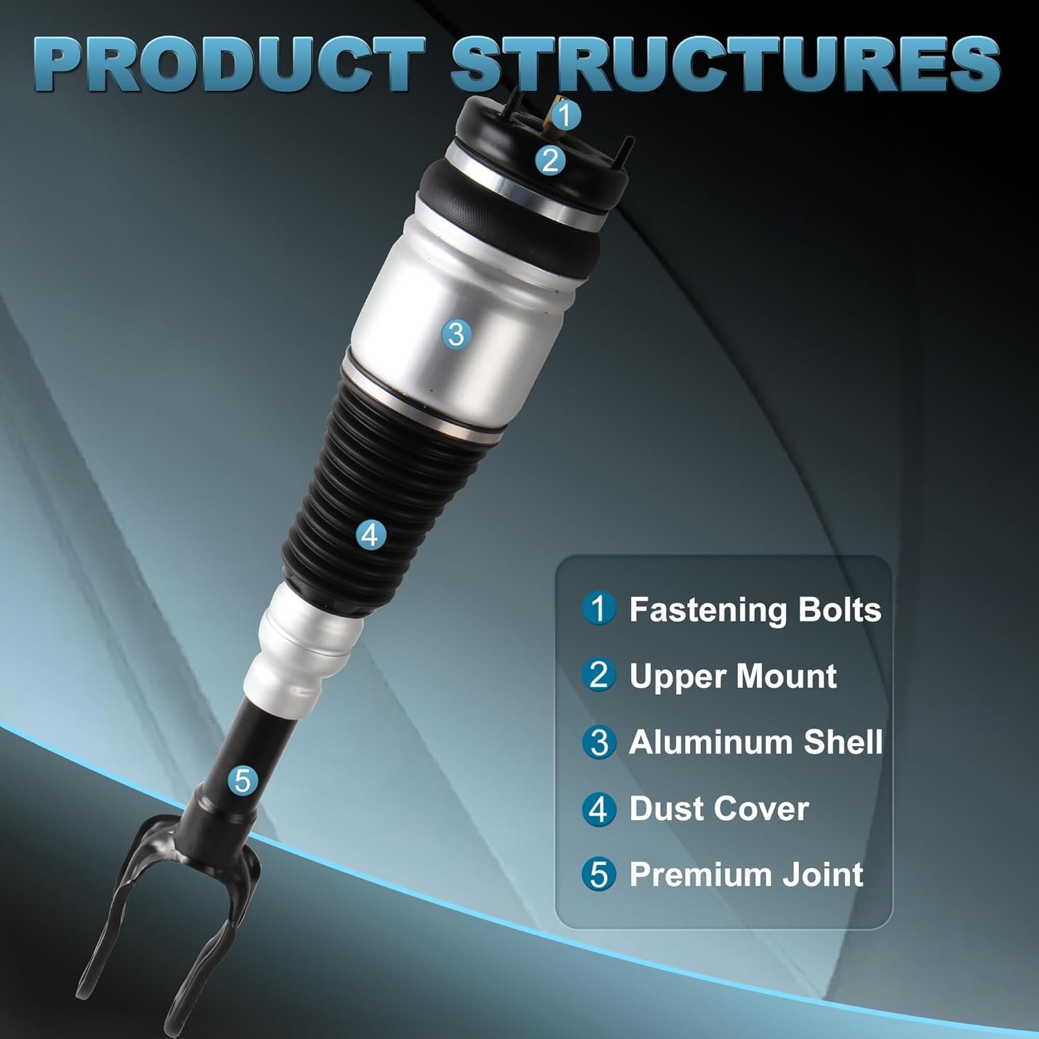 2PCS Front Air Struts Suspension Spring Shock Assembly Compatible for 2011 2012 2013 2014 2015 2016 Jeep Grand Cherokee 68029903AE 68029902AE Driver and Passenger Side