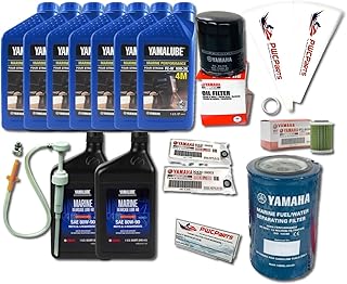 Oil Change Maintenance Kit Fits YAMAHA 4.2L F225 F250 F300/ 4.3L F350 V6 Fuel Filter Gear Lube Lower Unit Service Kit
