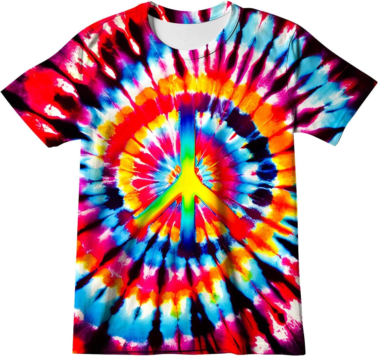 Little Kids Tie Dye Shirt Size 4-10 Boys' Girls' Hippies Senior Tie-Dye Tee Tshirt