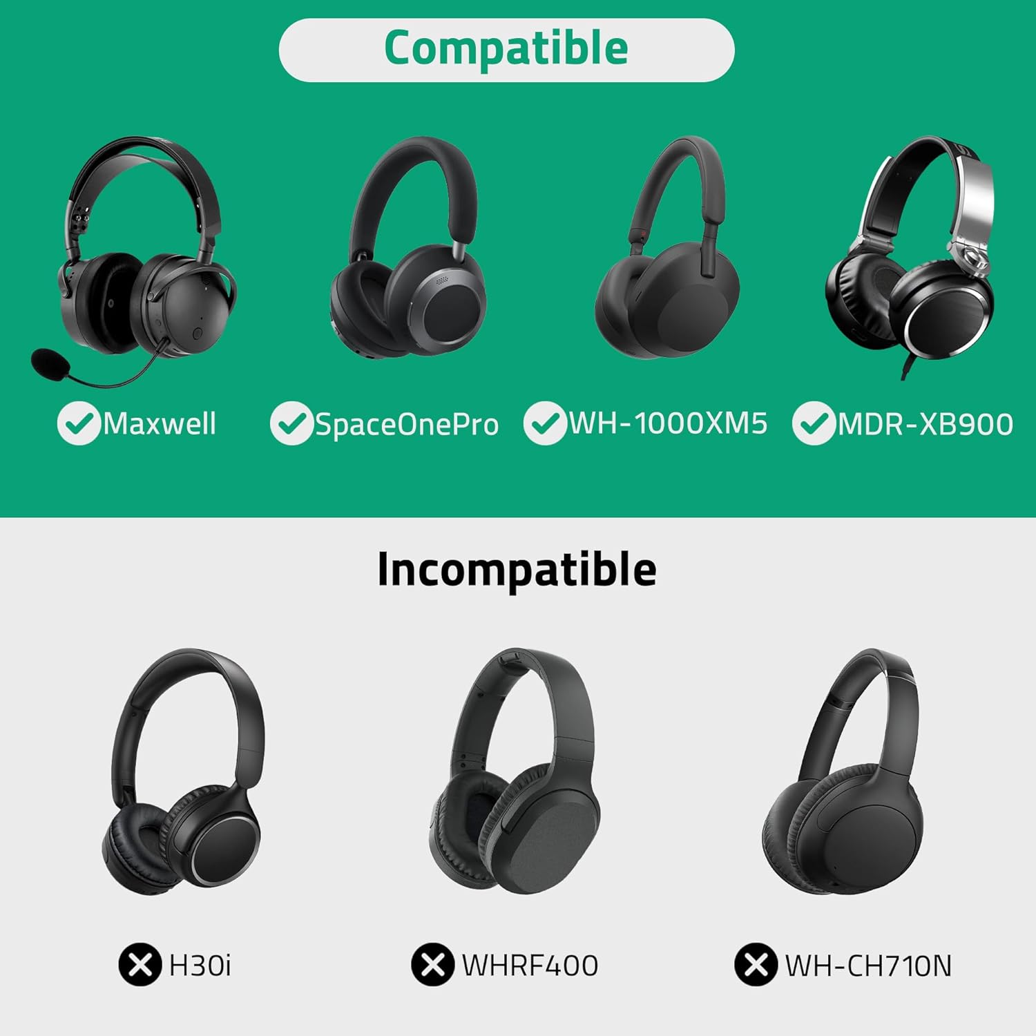 Geekria Shield Case for Over-Ear Headphones, Replacement Hard Shell Travel Carrying Bag with Cable Storage, Compatible with Audeze Maxwell, Soundcore SpaceOnePro, Sony WH-1000XM5 (Dark Grey) - Image 6