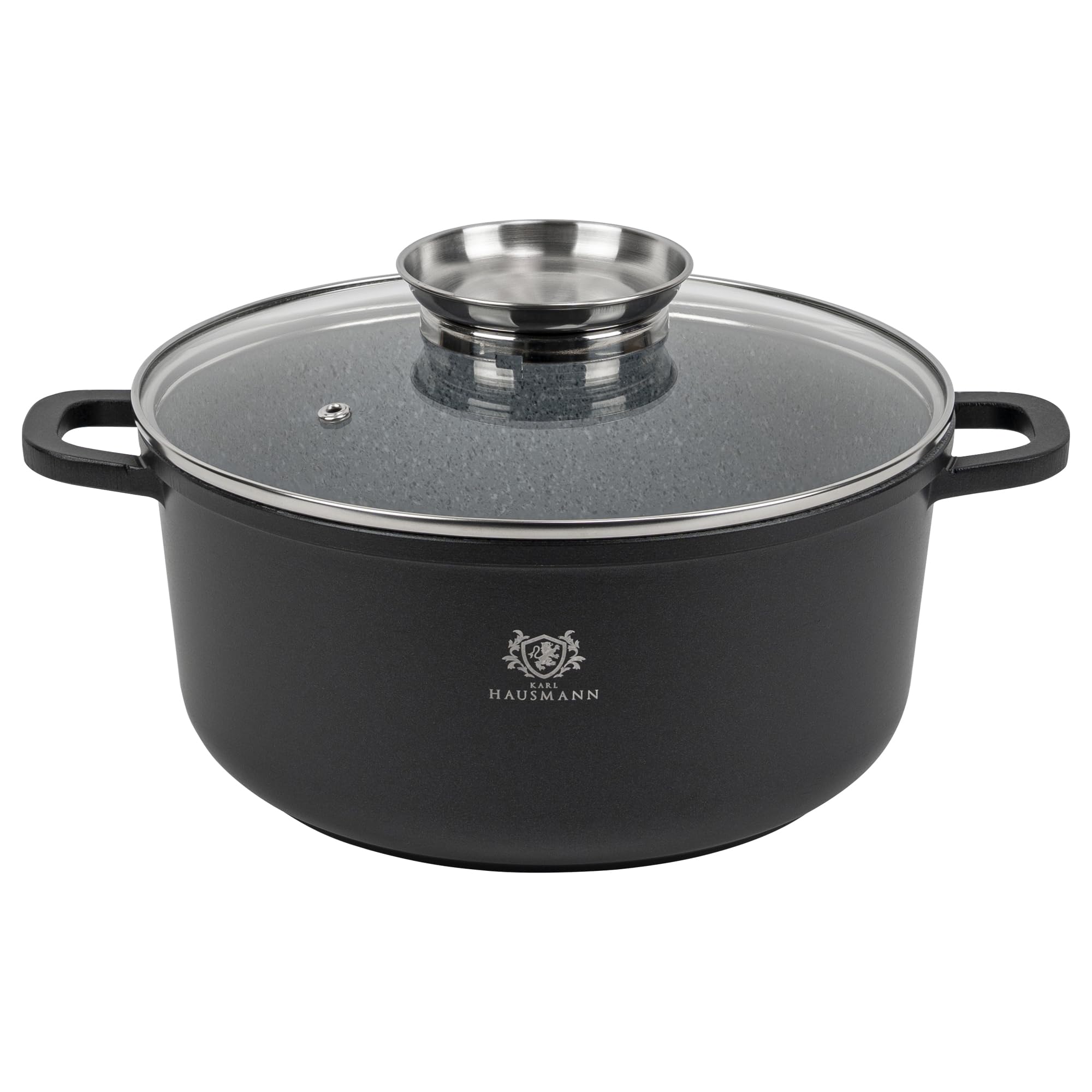 Marmite Induction Antiadhésive en Aluminium Moulé - Faitout 24 cm Casserole Four