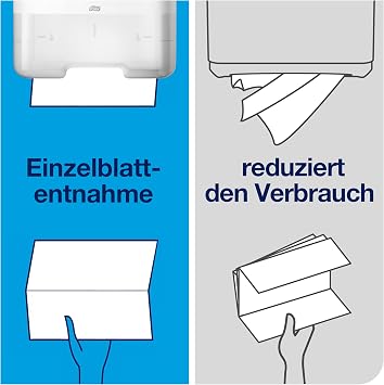 tork mini dispenser 553100 for zigzag and layer-folded paper hand towels wall-attachment design - compact h3 hand towel dispenser for single sheet removal white. white