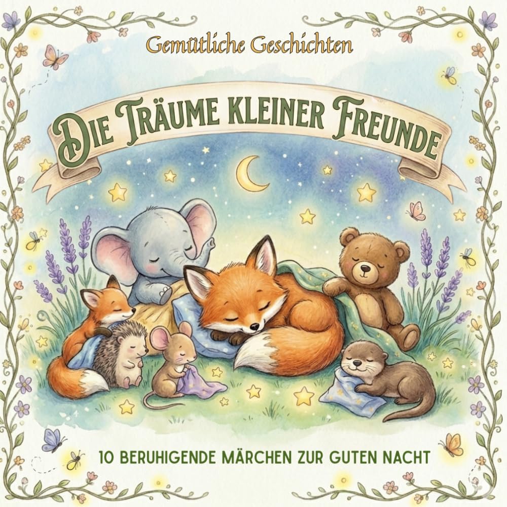Die Träume Kleiner Freunde: 10 beruhigende Märchen zur Guten Nacht.: Ein liebevolles Vorlesebuch für Kinder 2-6 Jahren. 220 Seiten voller Abenteuer ... und Einschlafen. (Gemütliche Geschichten)
