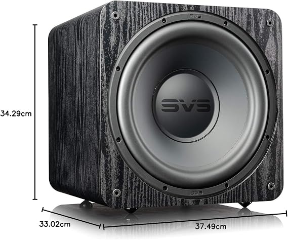 SVS SB-1000 Pro Subwoofer Black Ash | 12 Driver, 325 Watt RMS, Sealed Cabinet