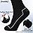 +MD 4 Pairs Non-Binding Women\'s Cushioned Moisture Wicking Diabetic Crew Dress Socks 9-11 Black
