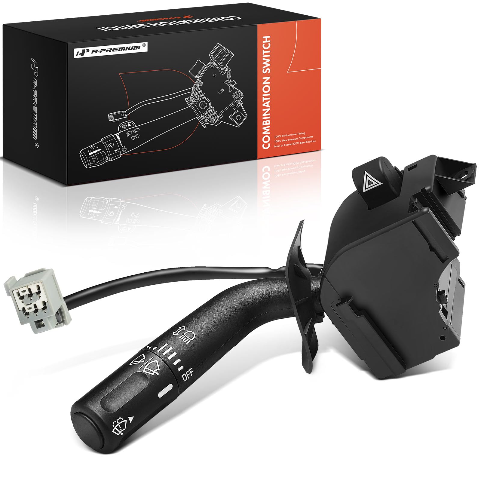 Multi-Function Wiper / Blinker Switch – Turn Signal Lever For Ford Pickup Truck, Black, AU12199301P