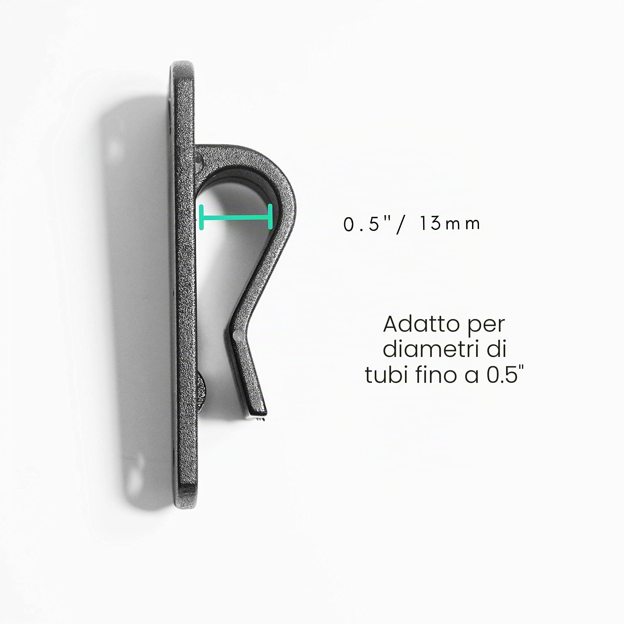 Vincita Kit ganci per borse laterali per bici per convertire qualsiasi borsa in una borsa Può essere utilizzato con portapacchi di diametro fino a 13 mm