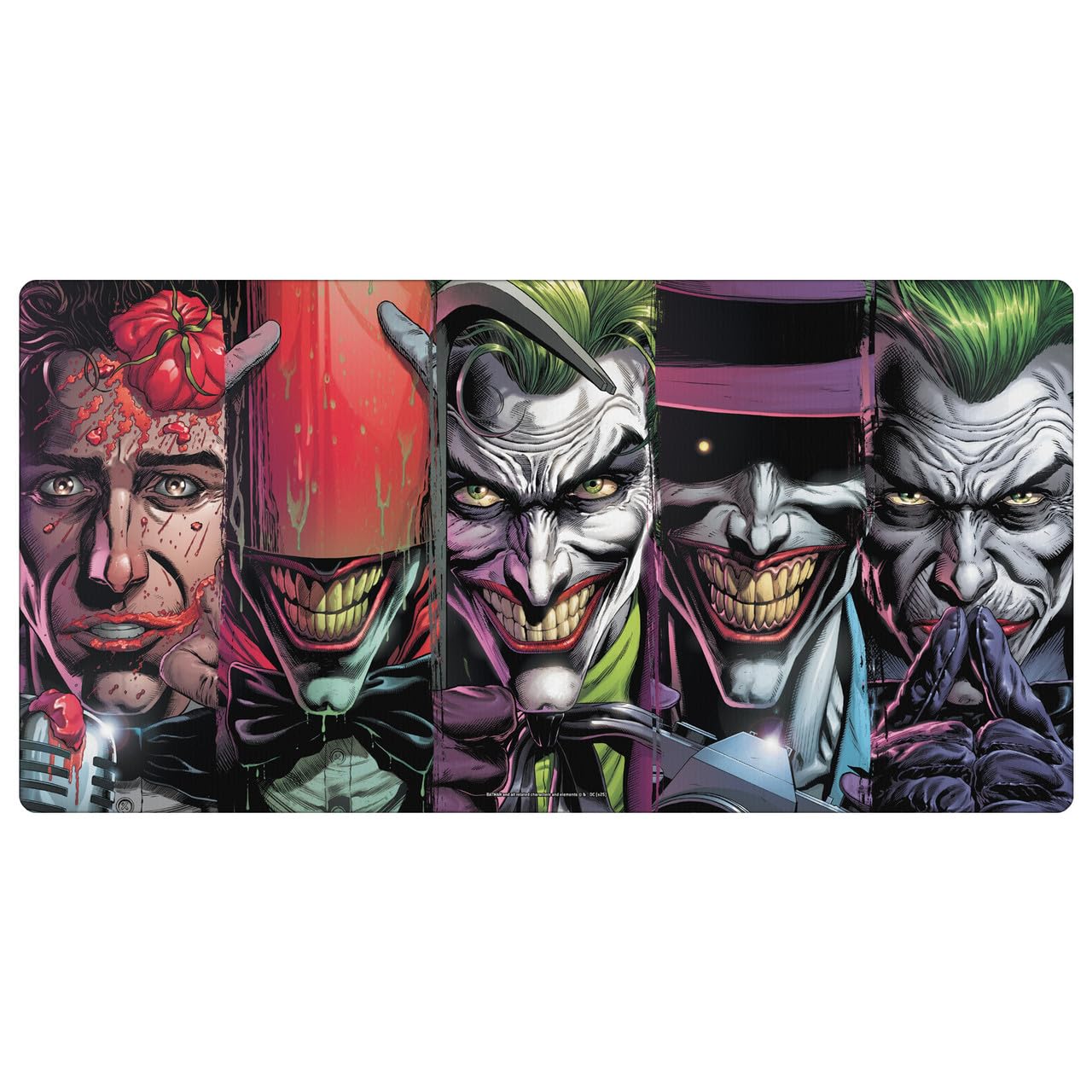 Head Case Designs sous Licence Officielle Batman DC Comics Joker Logos Et Bandes Dessinées 23.62 x 11.81 x 0.12 inches (600 x 300 mm) - L Tapis De Souris pour Jeux Bureau PC Clavier