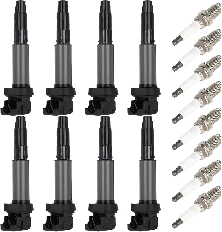 Kit de bobinas de ignição e velas de irídio OCPTY para BMW – 8 bobinas + 8 velas