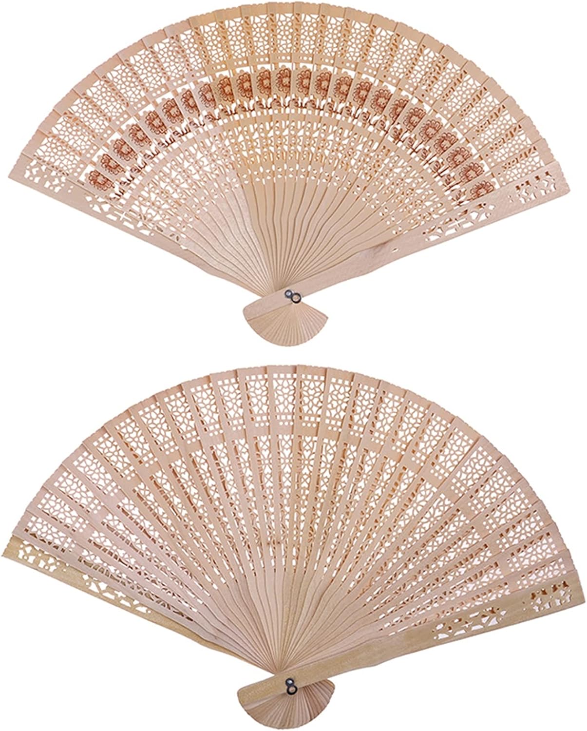 Folding Hand Fan - 1PCS Original Wooden Hand Flower Pocket Fan Decoracion Fiestas Chinese Japanese Folding Fan for Home Decor Decorative Fan (Color : H) (Color : 1pc Random)