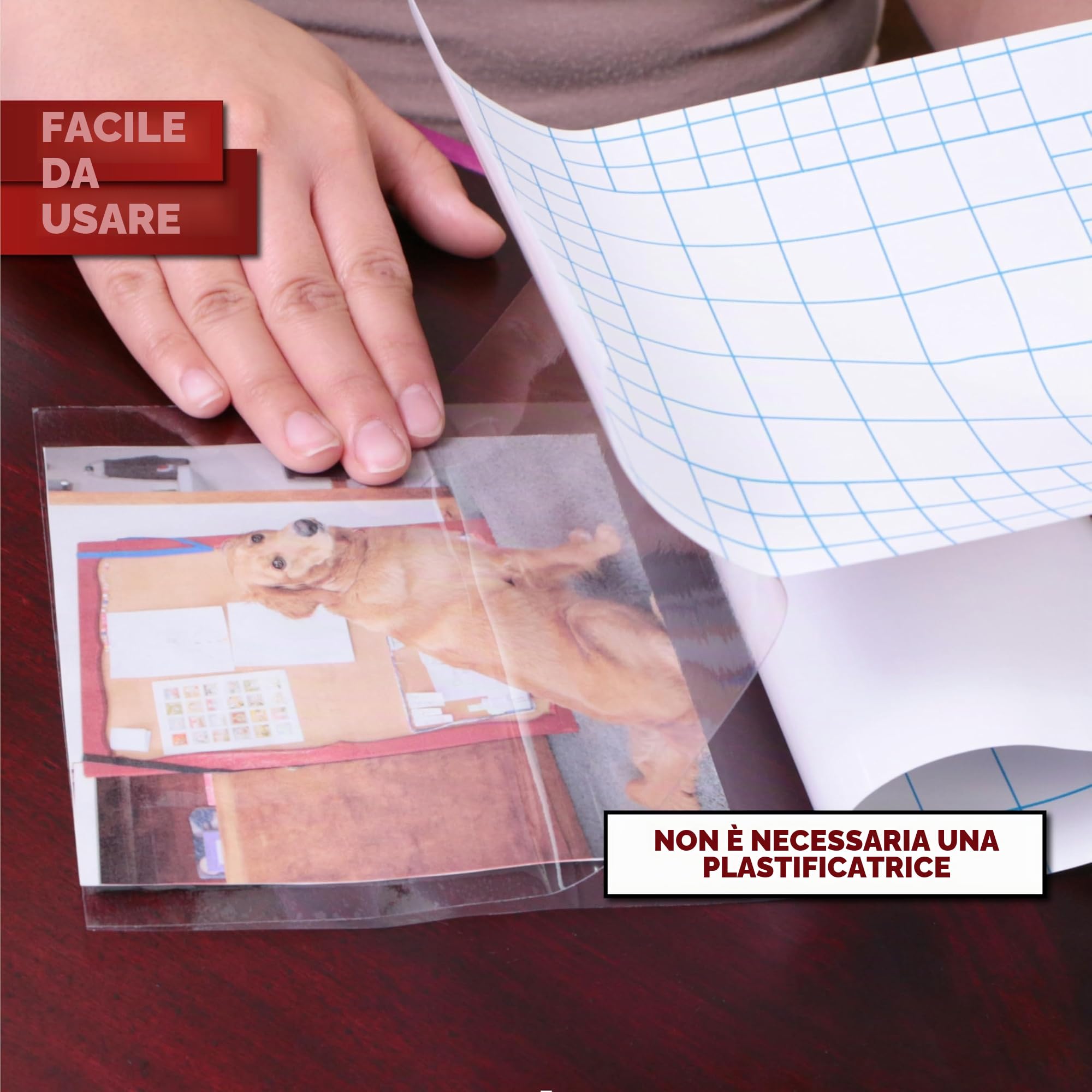 Fogli di laminazione autoadesivi XFasten, 9 x 12 pollici (confezione da 50), spessore 4,76