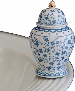 Nora Fleming Hand-Painted Mini: ginger jar (blue/white jar)