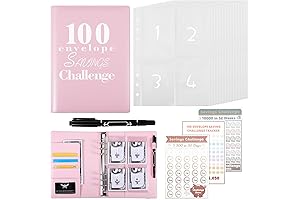 Save $5050 in 100 Days with Our Envelope Challenge Binder Kit