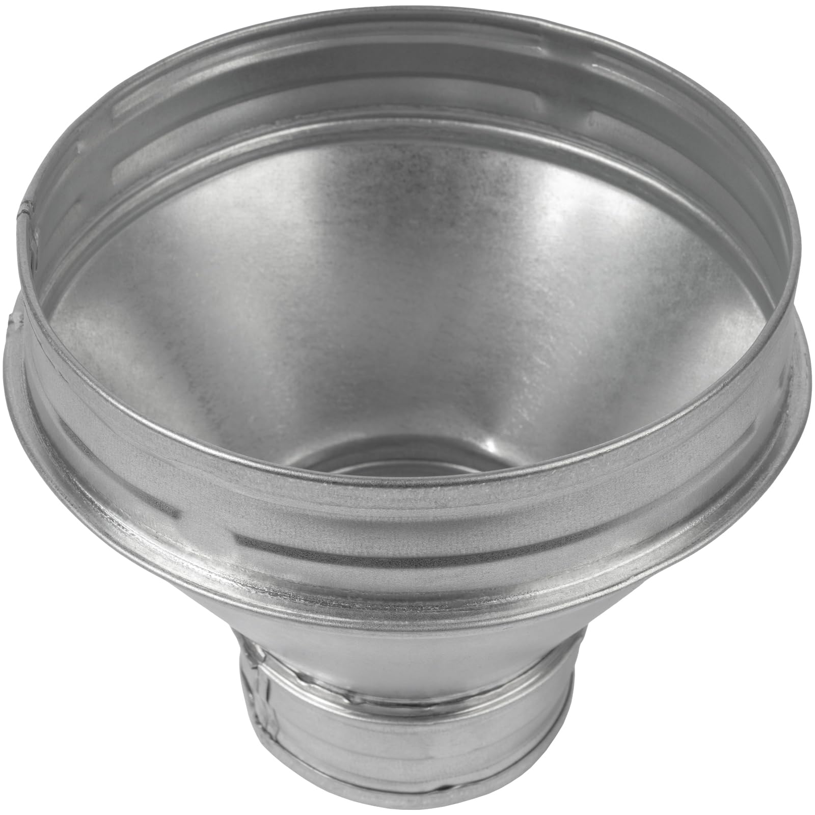 Vent Systems 6" Inch to 3" Inch Duct Reducer Adapter Connector Fitting Pipe Increaser Reducer Cone for HVAC Ventilation Systems, Exhausts and Grow Tents. (Galvanized Steel, 150 to 80 mm)