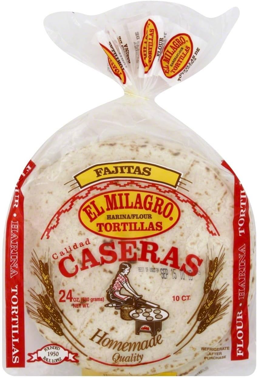 El Millagro Flour Tortilla 24 oz , one bag