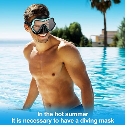 Miniatura 6 de 6 gafas de esnórquel para adultos, máscara de buceo, vista panorámica, gafas de buceo, equipo de entrenamiento de natación para jóvenes, adultos,