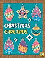 Vista 1 de Cuaderno "Christmas Garlands" (Guirnaldas Navideñas) Con hojas cuadriculadas y con bordes decorados (Spanish Edition)