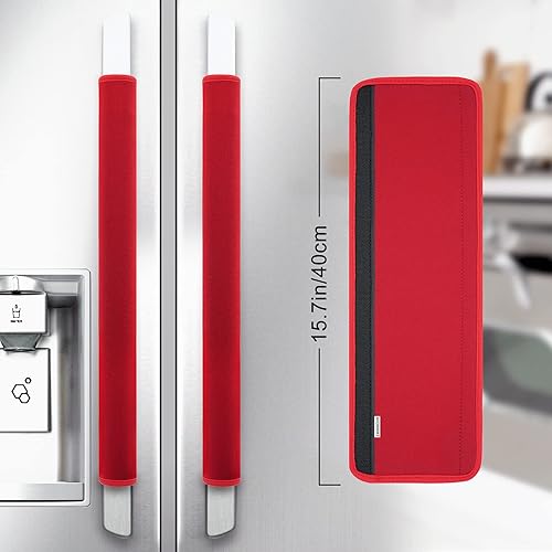 Miniatura 2 de Juego de 6 fundas para manijas de puerta de refrigerador, juego de 6 manijas de decoración para electrodomésticos de cocina, nevera, microondas,