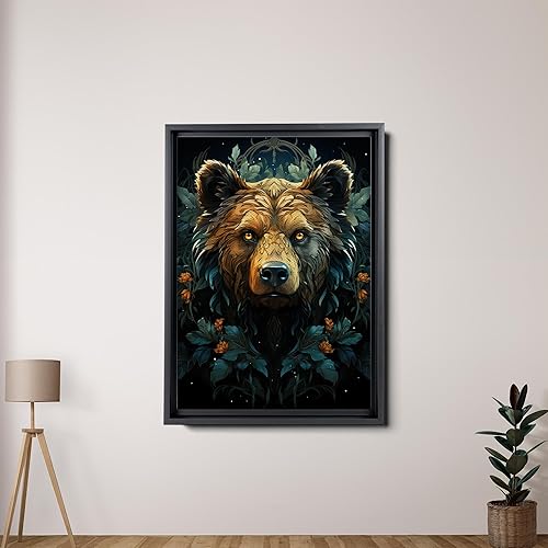 Miniatura 2 de Bear Canvas Print, Animals Wall Hanging, Home decor wall art, Forest and Bear Picture, Bears in the Wild Art, Nature Print