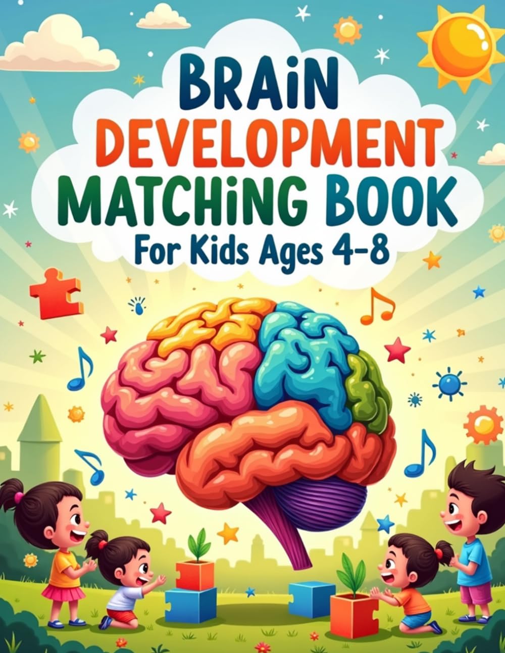 Brain Development Matching Book for Kids Ages 4–8: An Engaging Shadow Matching Activity Book to Boost Focus and Cognitive Skills