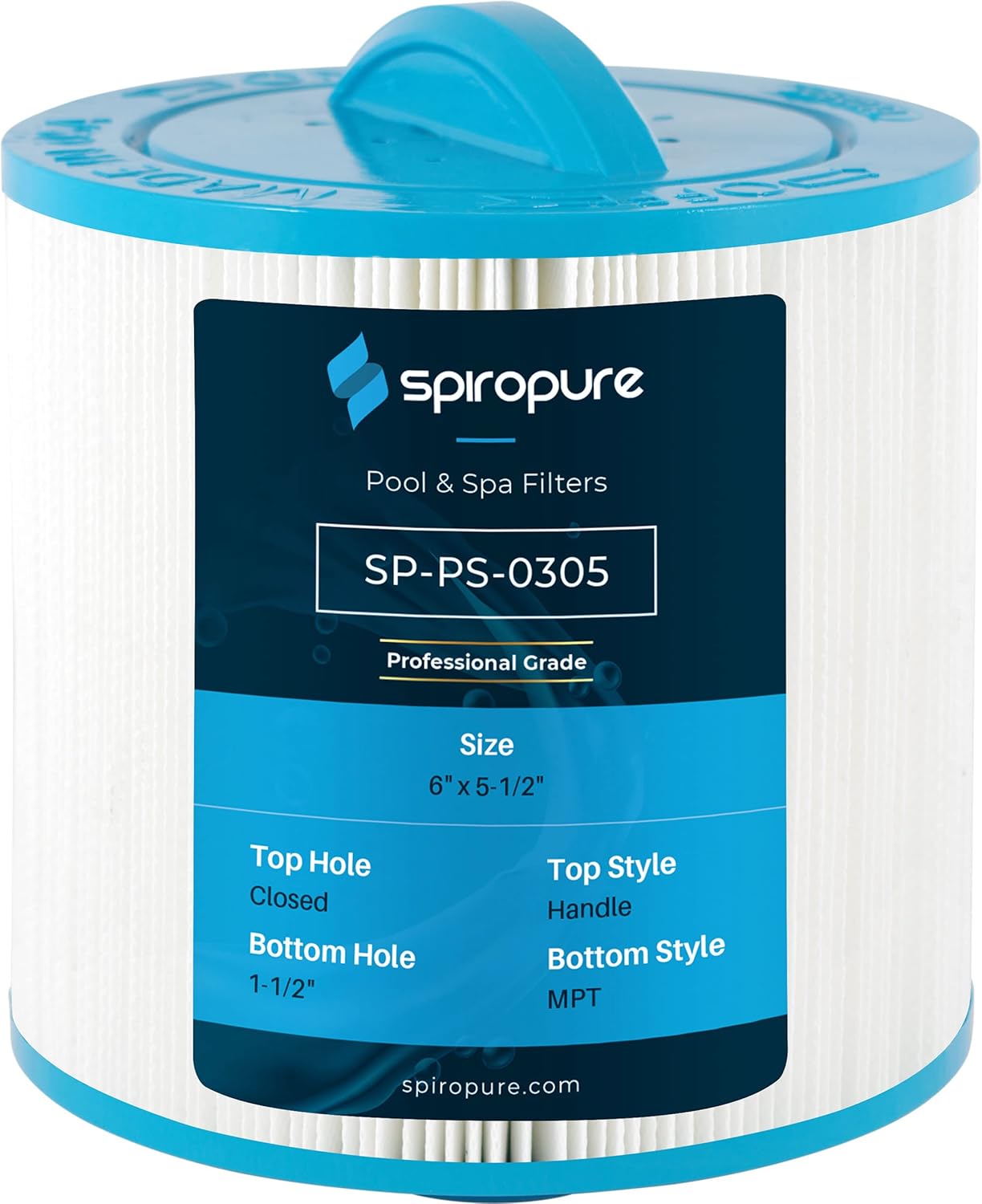 SpiroPure Replacement for Unicel 6CH-25 Filbur FC-0305 PTL20W-SV-P-4 Softub 90-802 Hot Tub Spa Pool Filter Replacement Cartridge