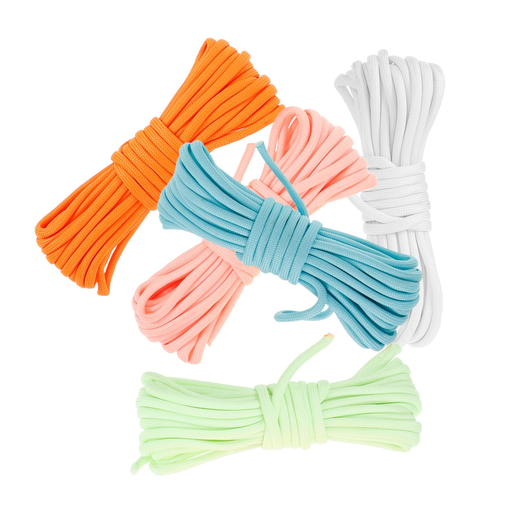 BELLIFFY 5pcs Glow The Dark Tent Cord Multi Function Outdoor Rope for Camping DIY Accessories