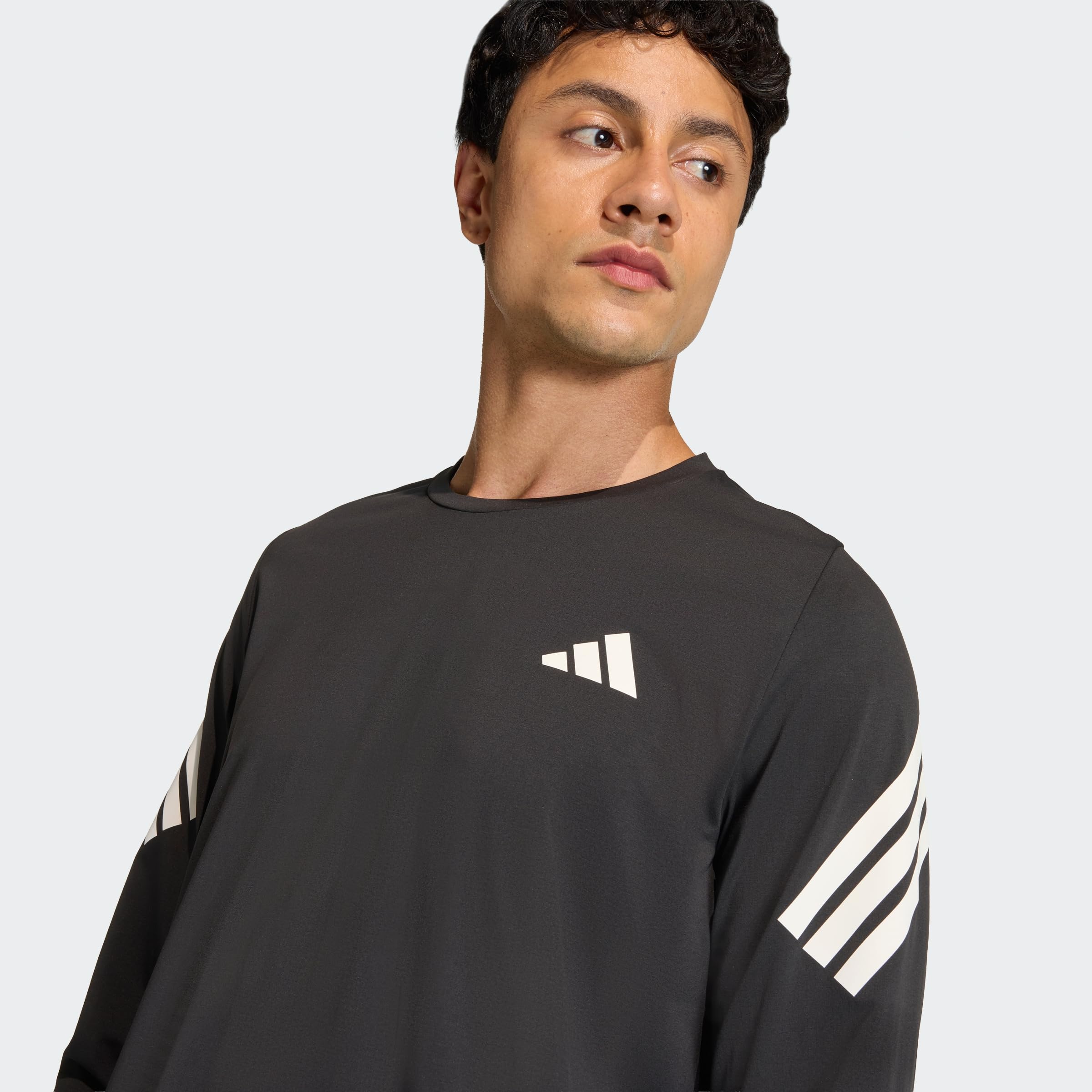 adidas Men's Camiseta técnica de Running Manga Larga adi365 Iconic///
