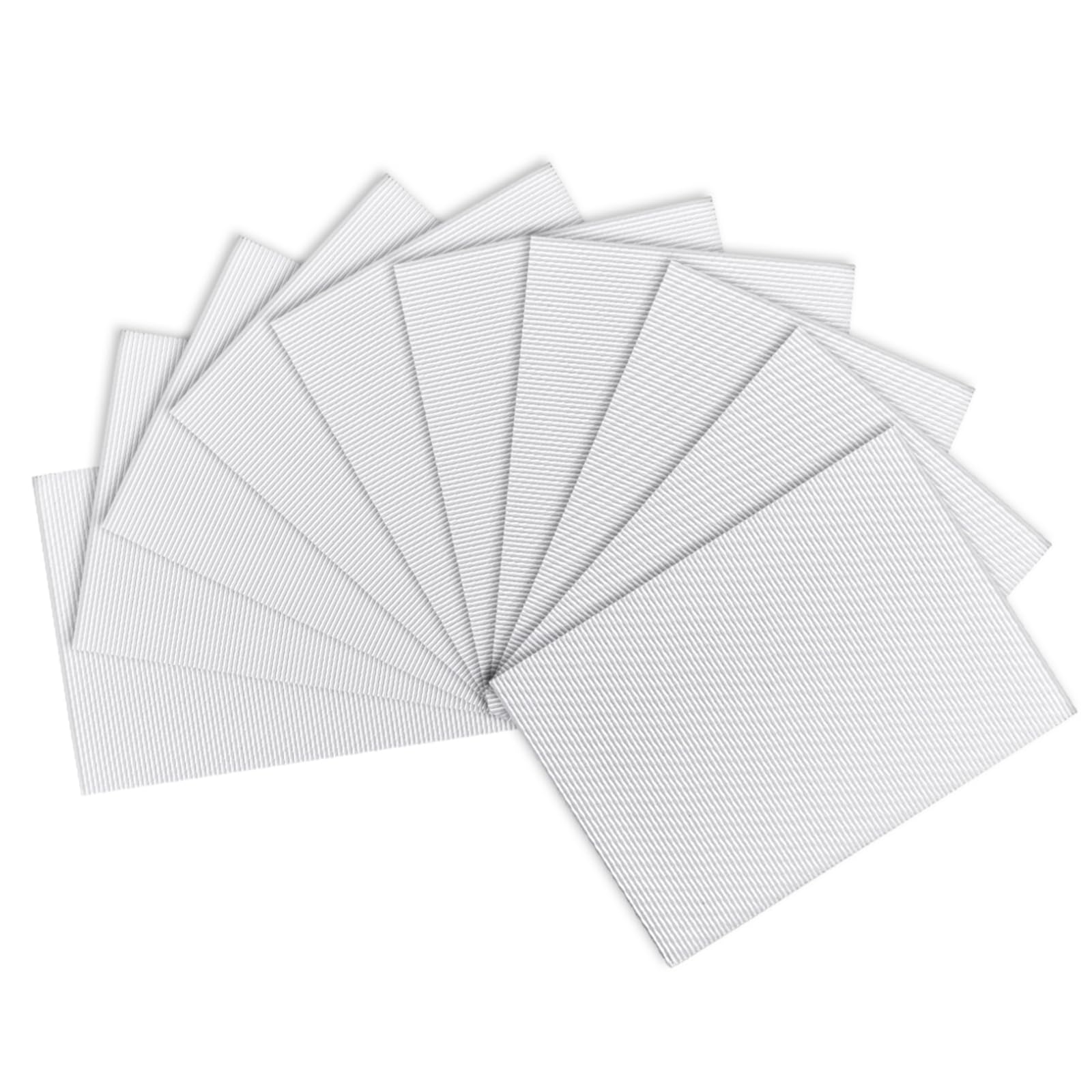 uxcell 10pcs Corrugated Cardboard Paper Sheets,White,11.69-inch x 8.27-inch,for Craft and DIY Projects