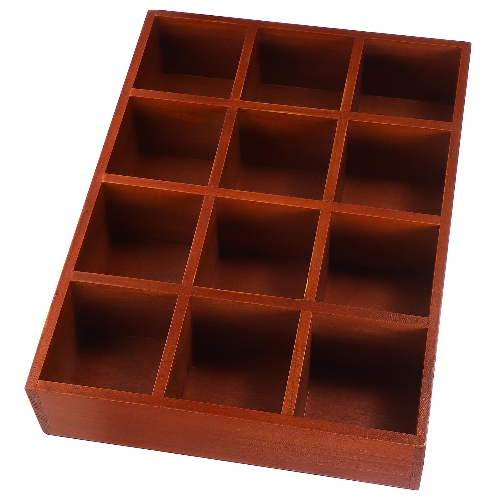 Étagère murale en bois marron élégante NUOBESTY pour affichage sobre