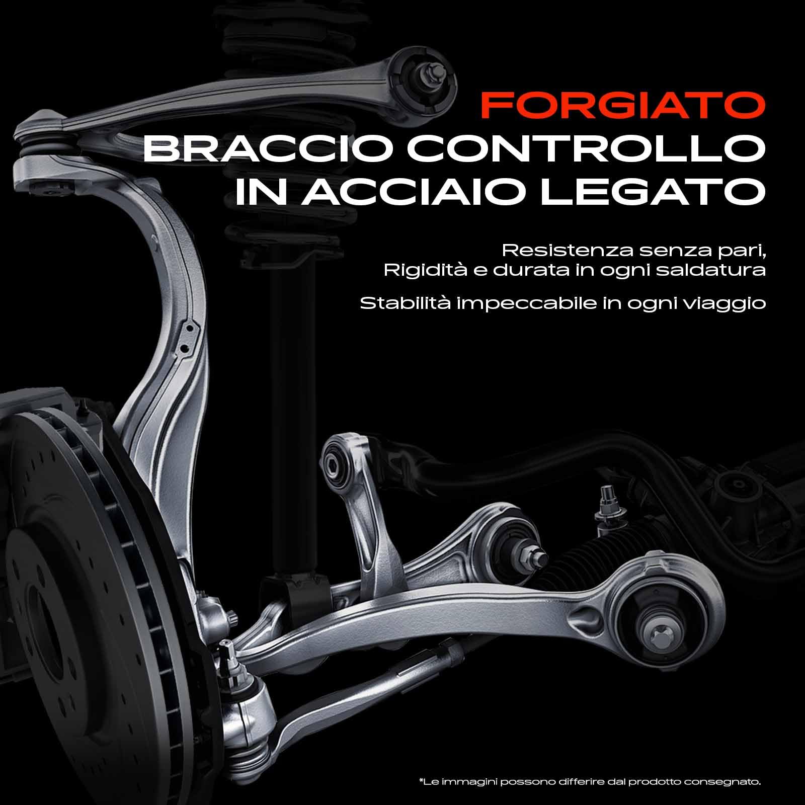 Frankberg 8x Set di bracci trasversali Compatibile con Serie 3 Compact E46 Serie 3 Touring E46 Serie 3 E46 Serie 3 Cabriolet E46 Z4 R.o.a.d.s.t.e.r E85 Replace# H134329