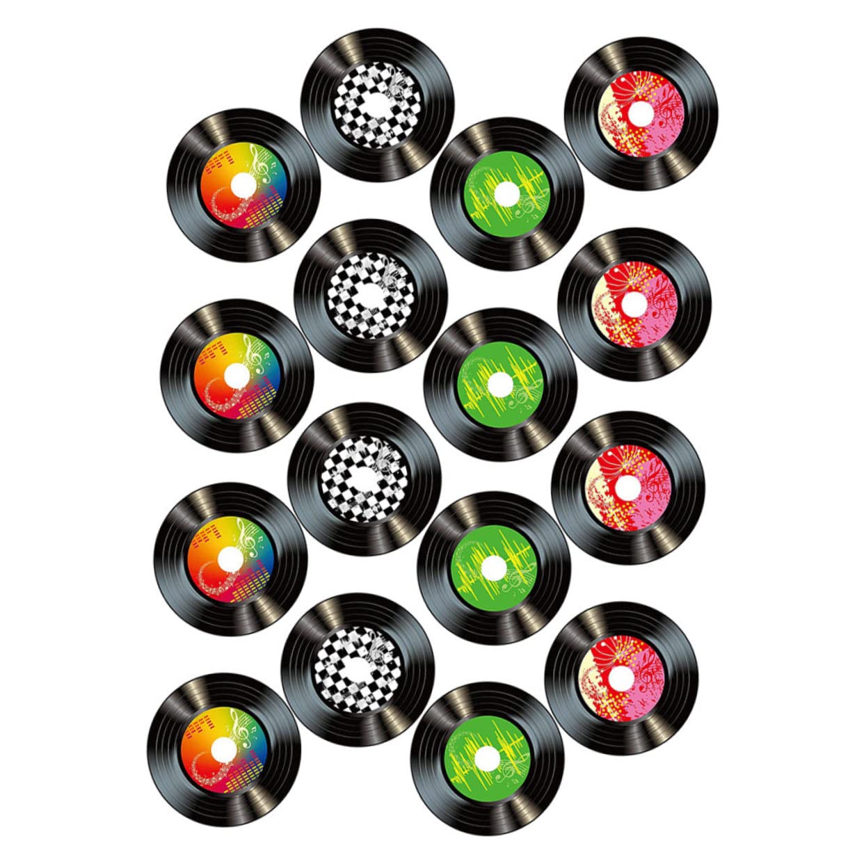 Cabilock 4 Set Di Decorativi Per Porta Da Parete in Vinile Da Parete Espositori Da Parete Per Falsi Estetici Da Parete 16 Pezzi * 4