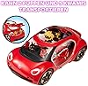 BANDAI Miraculous Ladybug Car - Volkswagen e-Beetle by Ladybug of the Miraculous Film - Doors Boot and Roof for Opening - Doll Not Included - Toy for Children from 4 Years - P50669
