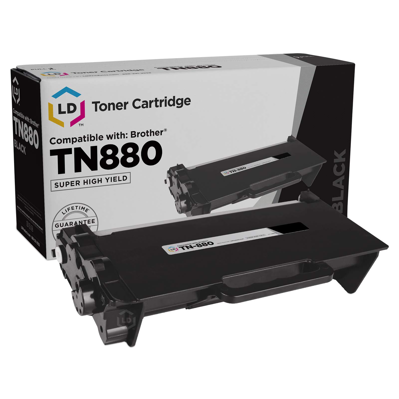 LDProducts Compatible Toner Cartridge Replacement for Brother TN880 Super High Yield (1-Pack, Black) for use in DCP-L6600DW HL-L6200DW HL-L6200DWT HL-L6250DN HL-L6250DW HL-L6300DWT & HL-L6300DW