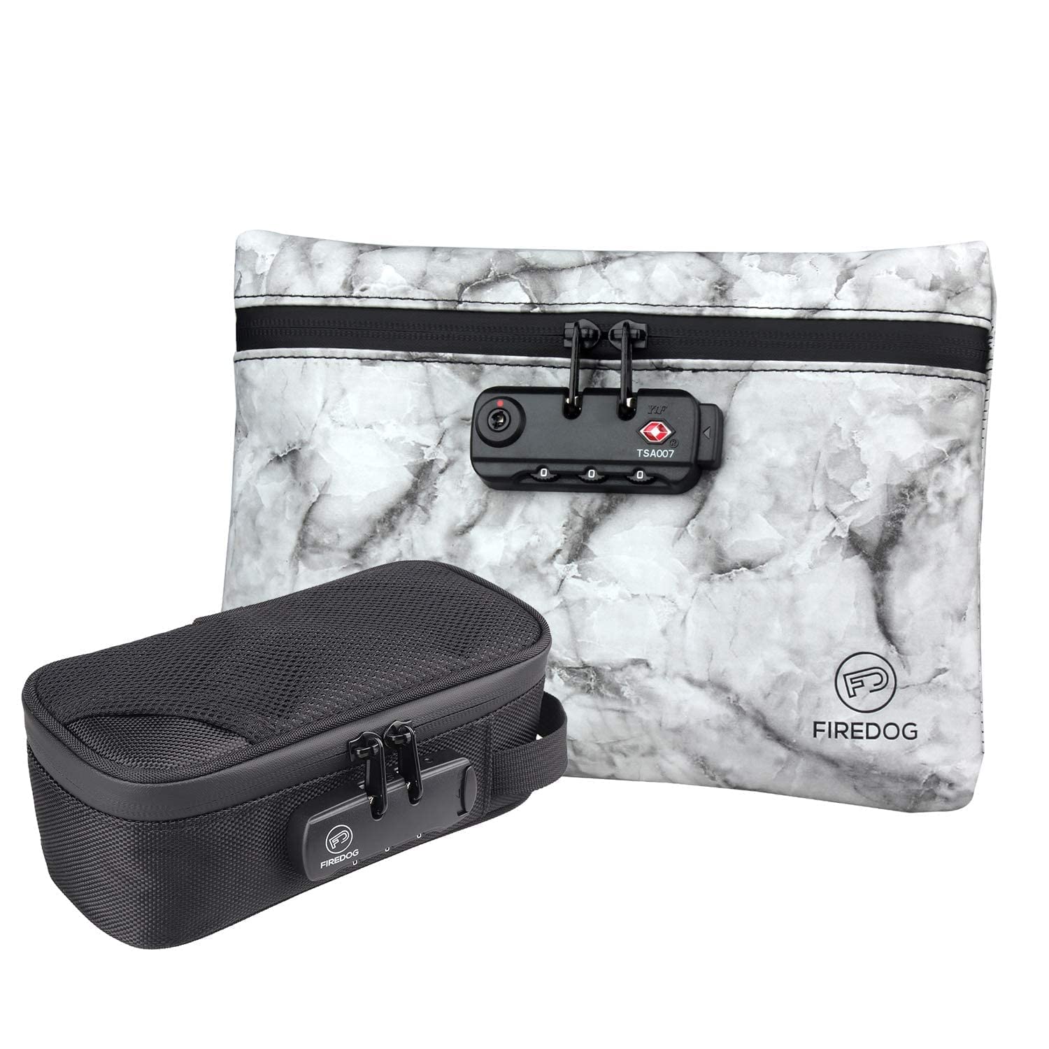 Smell Proof Bag with Smell Proof Case (Black, 8x4x2.75 Inch)