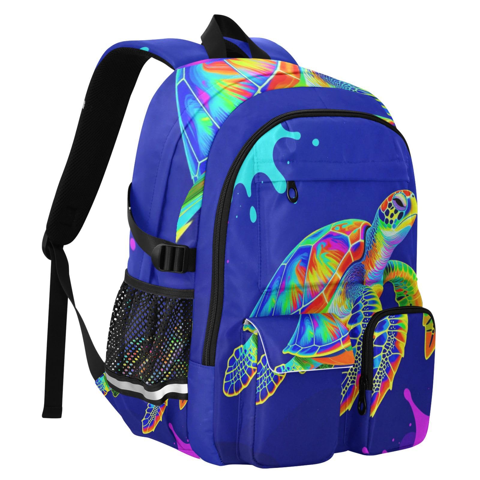Grande zaino da viaggio blu tartaruga borsa da lavoro 44,5 cm